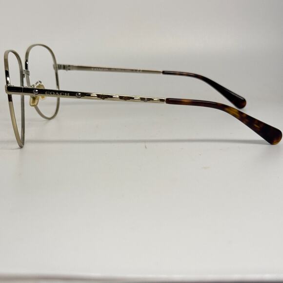 Coach HC7094 900574 Gold Aviator Brown Gradient 60mm Non-Polarized H17288‎ main image 6
